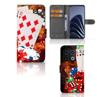 OnePlus 10 Pro Wallet Case met Pasjes Casino