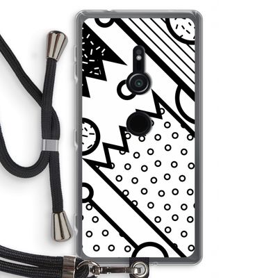 Pop Art #4: Sony Xperia XZ2 Transparant Hoesje met koord