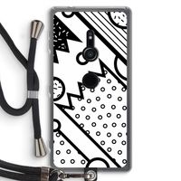 Pop Art #4: Sony Xperia XZ2 Transparant Hoesje met koord