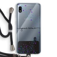 Sterren: Samsung Galaxy A10 Transparant Hoesje met koord