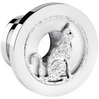 Tunnel met cat design Chirurgisch staal 316L Tunnels & Plugs