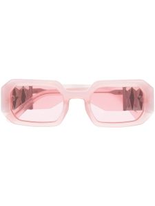 Swarovski lunettes de soleil à monture rectangulaire - Rose