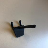 Boardhaak enkel 50mm zwart hoh 25mm