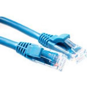 ACT Blauwe 0,5 meter U/UTP CAT5E patchkabel component level met RJ45 connectoren