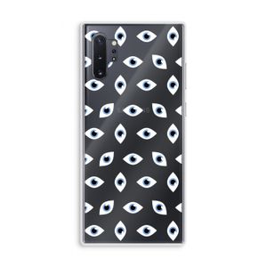 Eyes pattern: Samsung Galaxy Note 10 Plus Transparant Hoesje