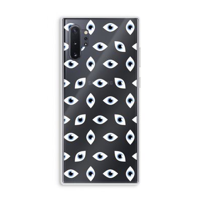 Eyes pattern: Samsung Galaxy Note 10 Plus Transparant Hoesje