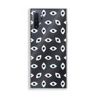 Eyes pattern: Samsung Galaxy Note 10 Plus Transparant Hoesje