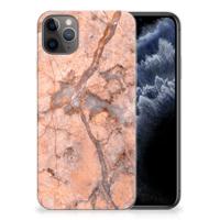 Apple iPhone 11 Pro Max | TPU | Siliconen hoesje | Marmer Oranje