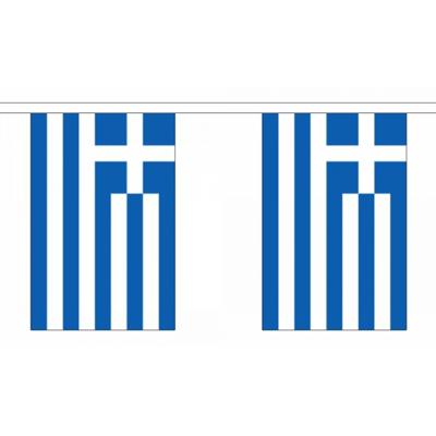 Landen feest vlaggetjes - Griekenland thema - 9 meter - vlaggenlijn