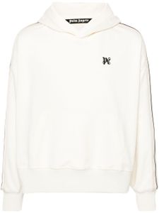 Palm Angels hoodie à motif monogrammé brodé - Blanc