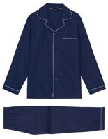 Bio Katoenen Herenpyjama Tokyo Ambassador 1867 Kleur Navy blauw Maat Extra Extra Large