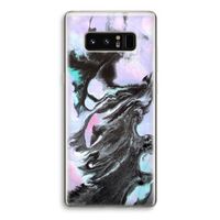 Pastel zwart: Samsung Galaxy Note 8 Transparant Hoesje