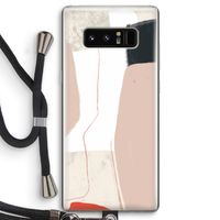 Lava: Samsung Galaxy Note 8 Transparant Hoesje met koord