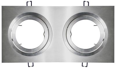 AR111 armatuur, 2 voudig rechthoekig aluminium 148-032 Tronix