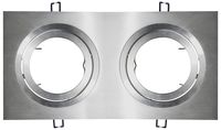 AR111 armatuur, 2 voudig rechthoekig aluminium 148-032 Tronix