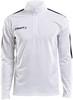 Craft 1905611 Progress Halfzip Tee LS M - White/Black - 3XL