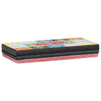 Wandplanken 3 pcs Multikleur 100 x 20 x 6 cm Massief mangohout
