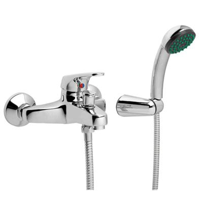 GO by Van Marcke Fresh eengreepsmengkraan baddouche compleet inclusief handdouche hartafstand 15 cm keramische schijven inclusief rozetten en S-koppelingen 101030-