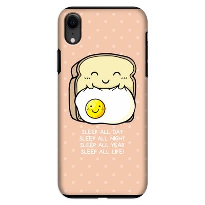 Sleep All Day: iPhone XR Tough Case