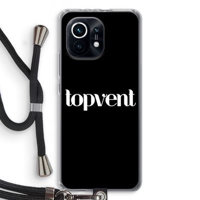 Topvent Zwart: Xiaomi Mi 11 Transparant Hoesje met koord