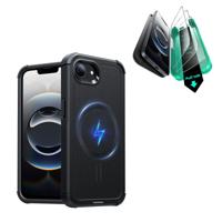 iPhone 16e HaloLock Cyber Tough Case Protection Bundle - Black