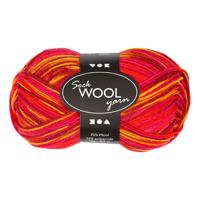 Creativ Company Sokkengaren rood/oranje, 200 cm