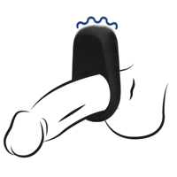 Loveline by Shots Vibrerende Cockring - Dropzwart - thumbnail