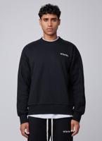 Off The Pitch Raw Edge Panel Sweater Heren Zwart - Maat XL - Kleur: Zwart | Soccerfanshop