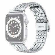 Metalen bandje - Zilver - Geschikt voor Apple watch 44mm / 45mm / 46mm / 49mm Metalen bandje - Zilver - Geschikt voor Apple watch 44mm / 45mm / 46mm / 49mm