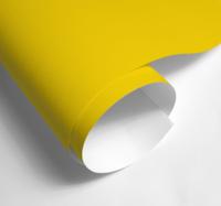 Mat heldergeel vinyl stickervel kleuren