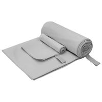 Set van Sporthanddoeken 2 pcs Grijs Stof Set van Sporthanddoeken 2 pcs Grijs Stof