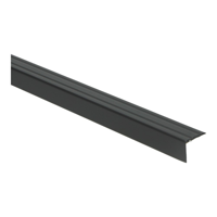 Hoeklijnprofiel zelfklevend 20 mm zwart - 100 cm