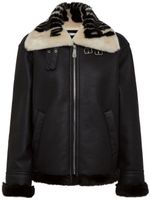 Philipp Plein faux fur-collar bomber jacket - Noir - thumbnail