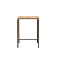 Kave Home - Salguer outdoor hoge tafel massief acaciahout en staal