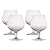 Michelangelo Master luxe cognacglazen - transparant - 4x stuks - 395 ml