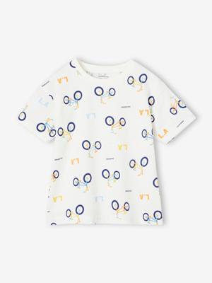 T-shirt met grafische motieven wit, bedrukt