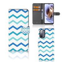 Motorola Moto G31 | G41 | Telefoon Hoesje | Zigzag Blauw