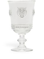 Gucci lot de deux verres à vin Tiger Head - Blanc