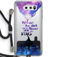 Stars quote: LG V30 Transparant Hoesje met koord