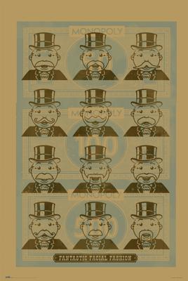Poster Monopoly Facial Fashion 61x91,5cm