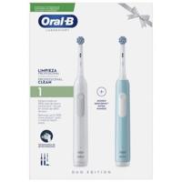 Elektrische tandenborstel Oral-B Blauw Wit (2 Onderdelen) (2 Stuks)