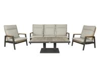 Qopps Yvori loungeset met Camos up down tuintafel