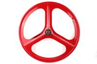 Navigate Tri Spoke Fixed Gear Achterwiel - Rood Navigate Tri Spoke Fixed Gear Achterwiel - Rood