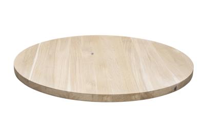 Eiken rustiek rond tafelblad 40x1000 mm