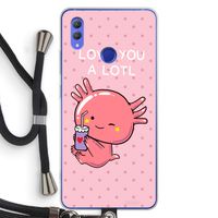 Love You A Lotl: Honor Note 10 Transparant Hoesje met koord