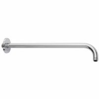 Wiesbaden gebogen douche-arm rond muur. 45 cm chroom - thumbnail