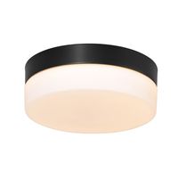 Steinhauer Plafondlamp Ikaro Ø 24 cm IP44 zwart