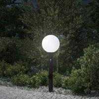 Bolderarmatuur met sensor en stopcontact 80 cm zwart IP44