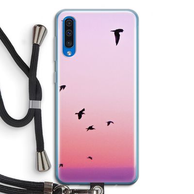 Fly away: Samsung Galaxy A50 Transparant Hoesje met koord