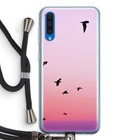 Fly away: Samsung Galaxy A50 Transparant Hoesje met koord